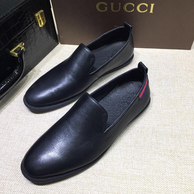 Gucci Black Leather loafer MS07558