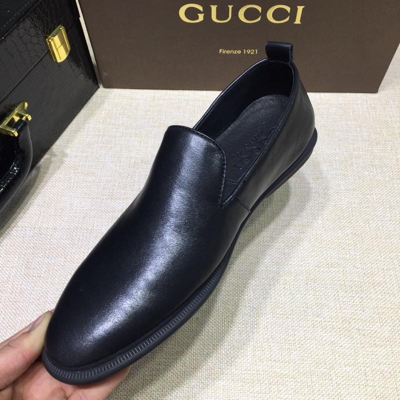 Gucci Black Leather loafer MS07558