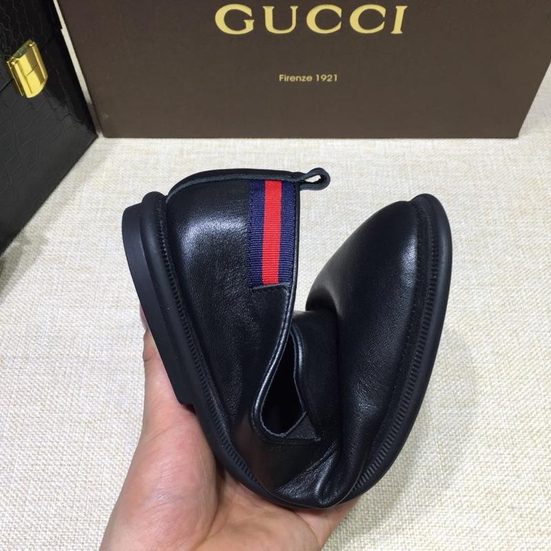 Gucci Black Leather loafer MS07558