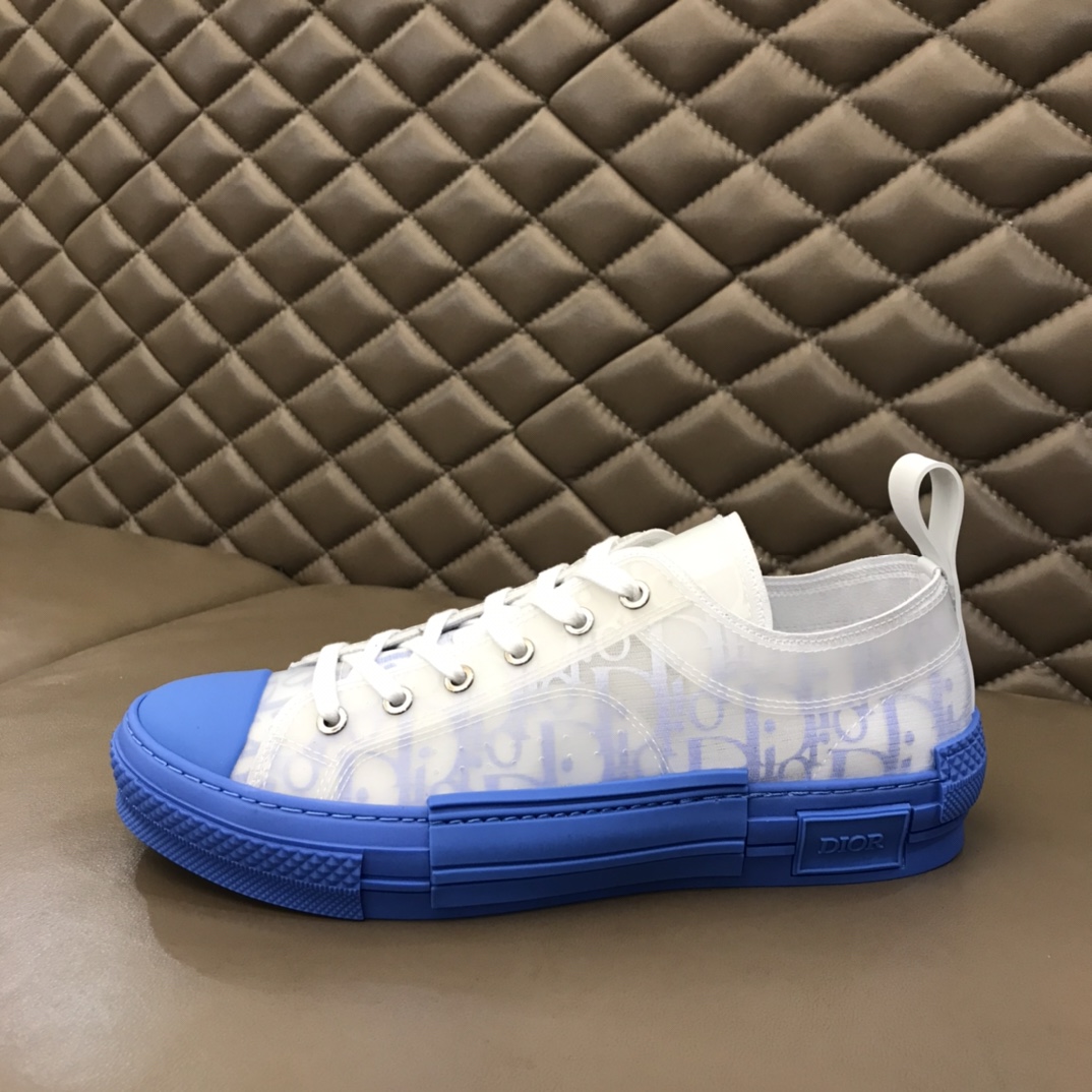 Dior Sneaker B23 in White with Blue sole