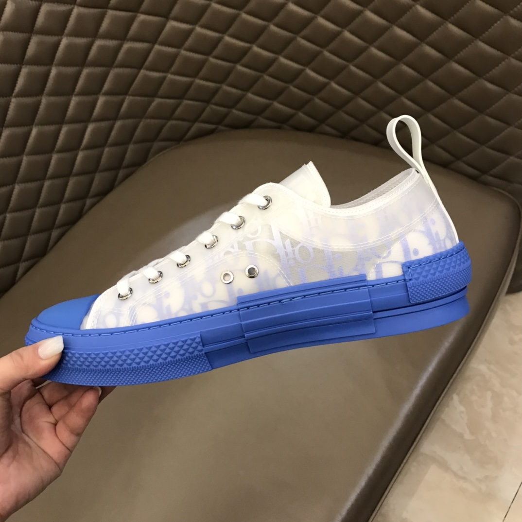 Dior Sneaker B23 in White with Blue sole