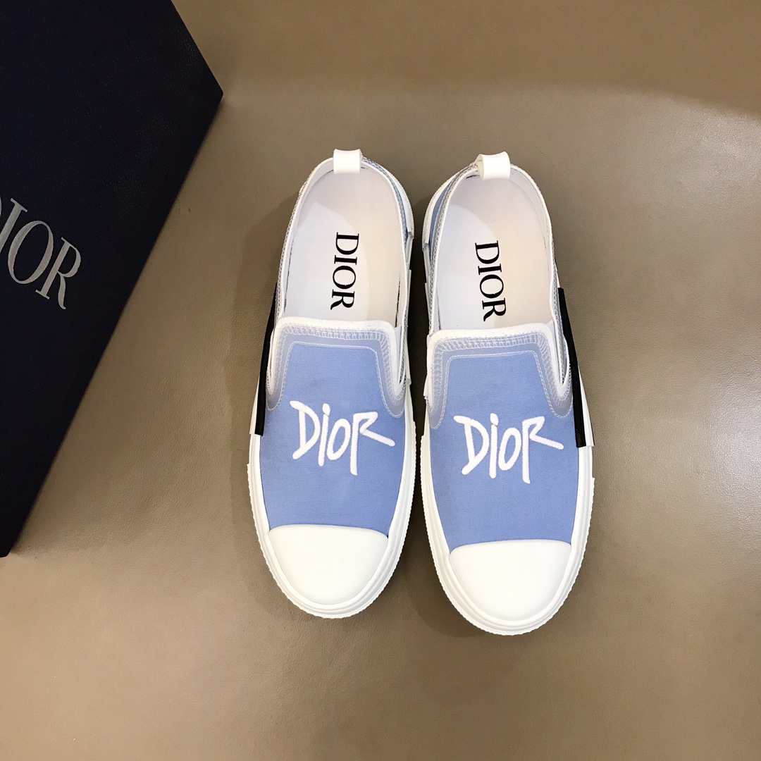 Dior Sneaker B23 in White with Black Logo