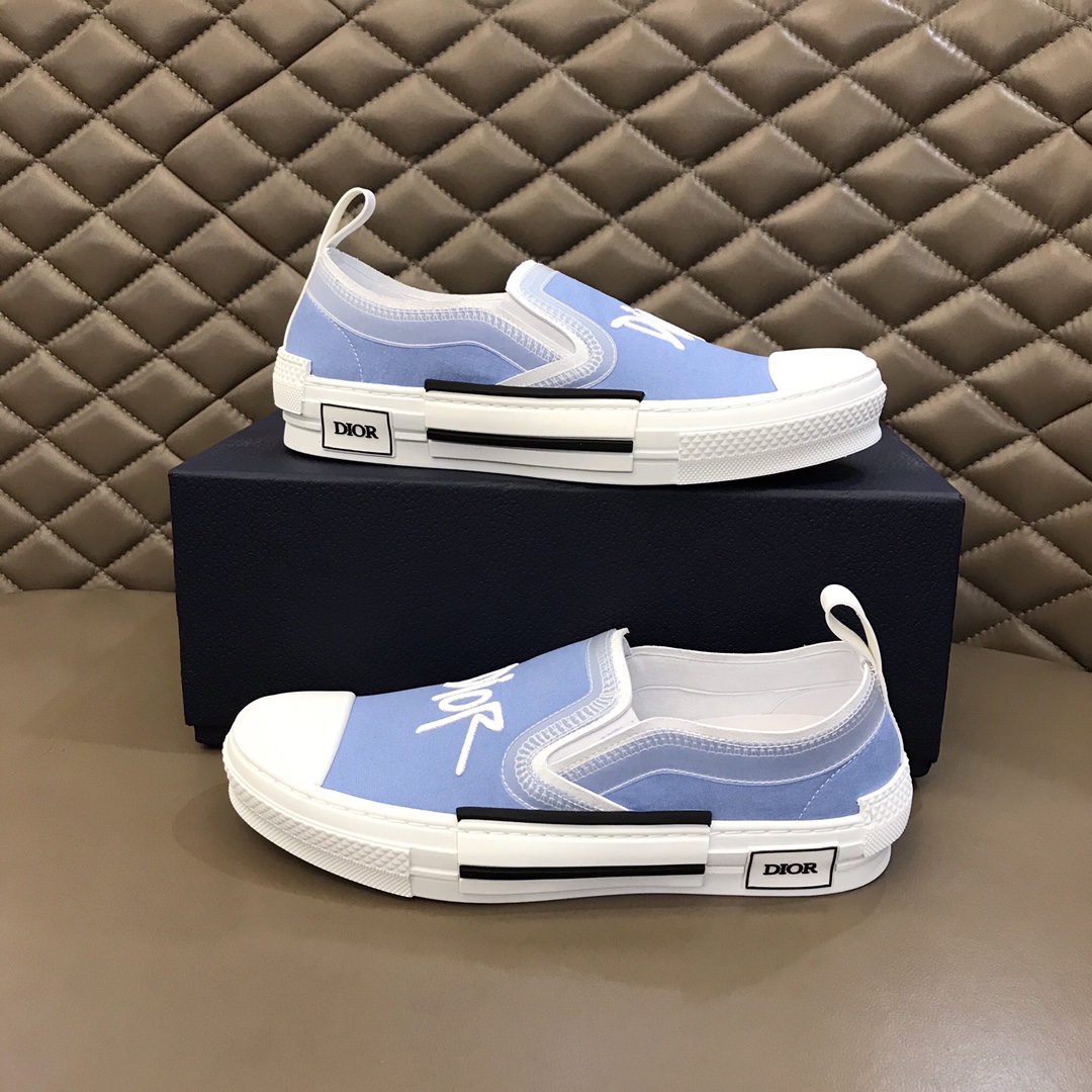 Dior Sneaker B23 in White with Black Logo