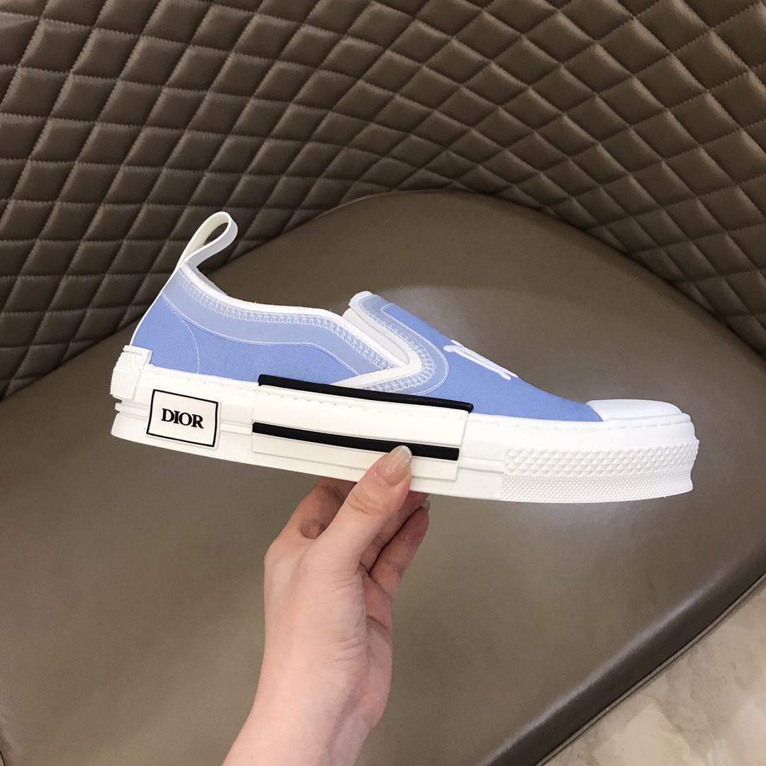 Dior Sneaker B23 in White with Black Logo