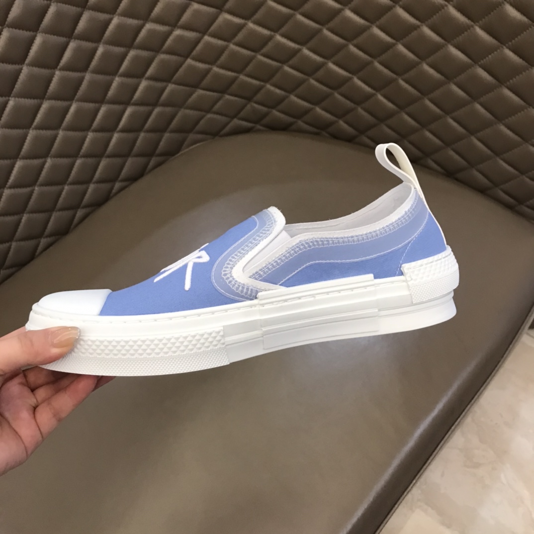 Dior Sneaker B23 in White with Black Logo