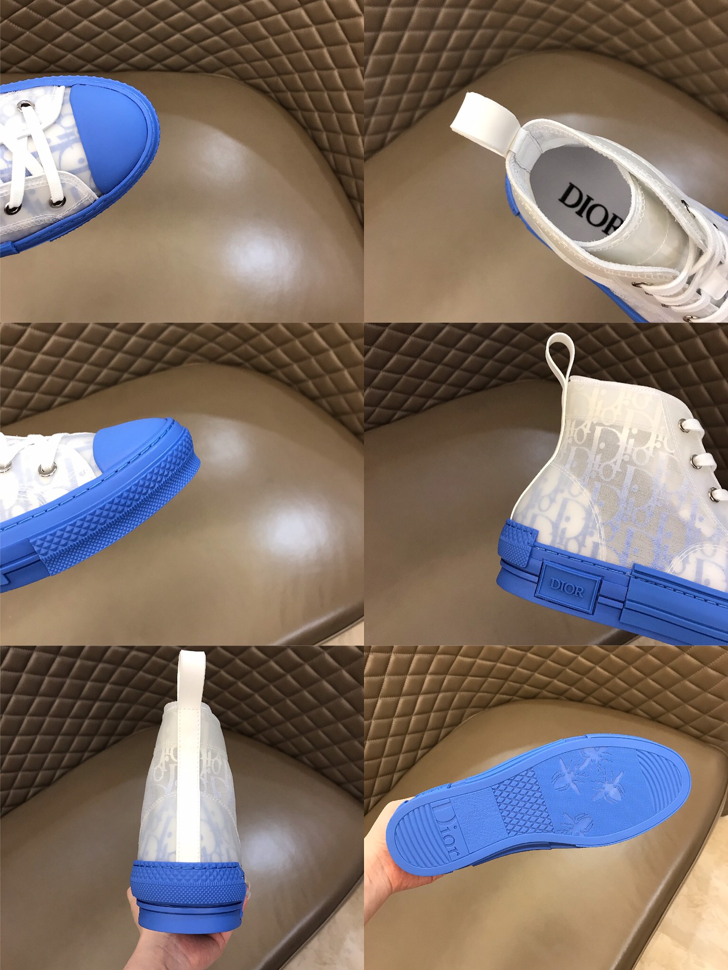 Dior Sneaker B23 in White Logo low
