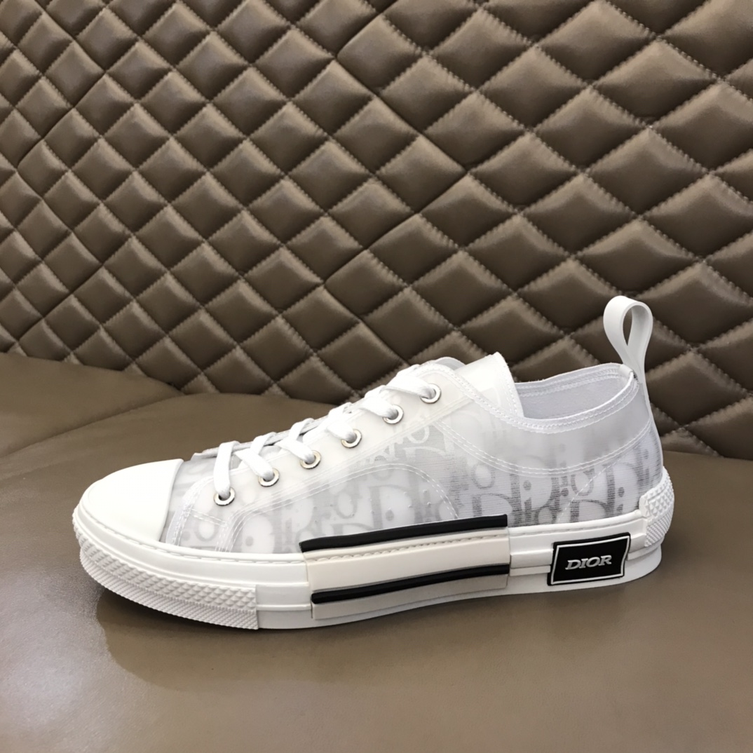 Dior Sneaker B23 in White Logo high