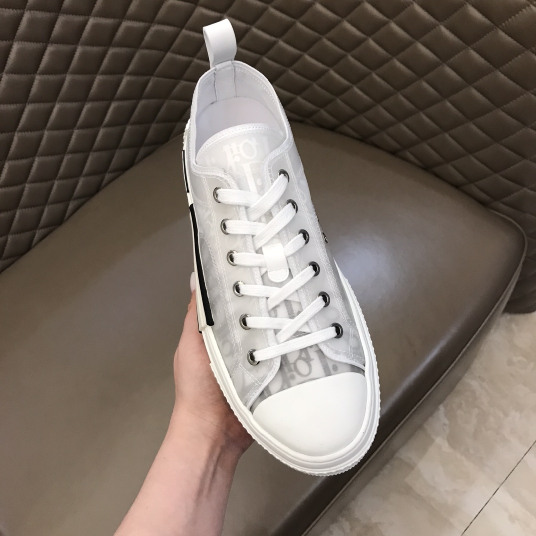 Dior Sneaker B23 in White Logo high