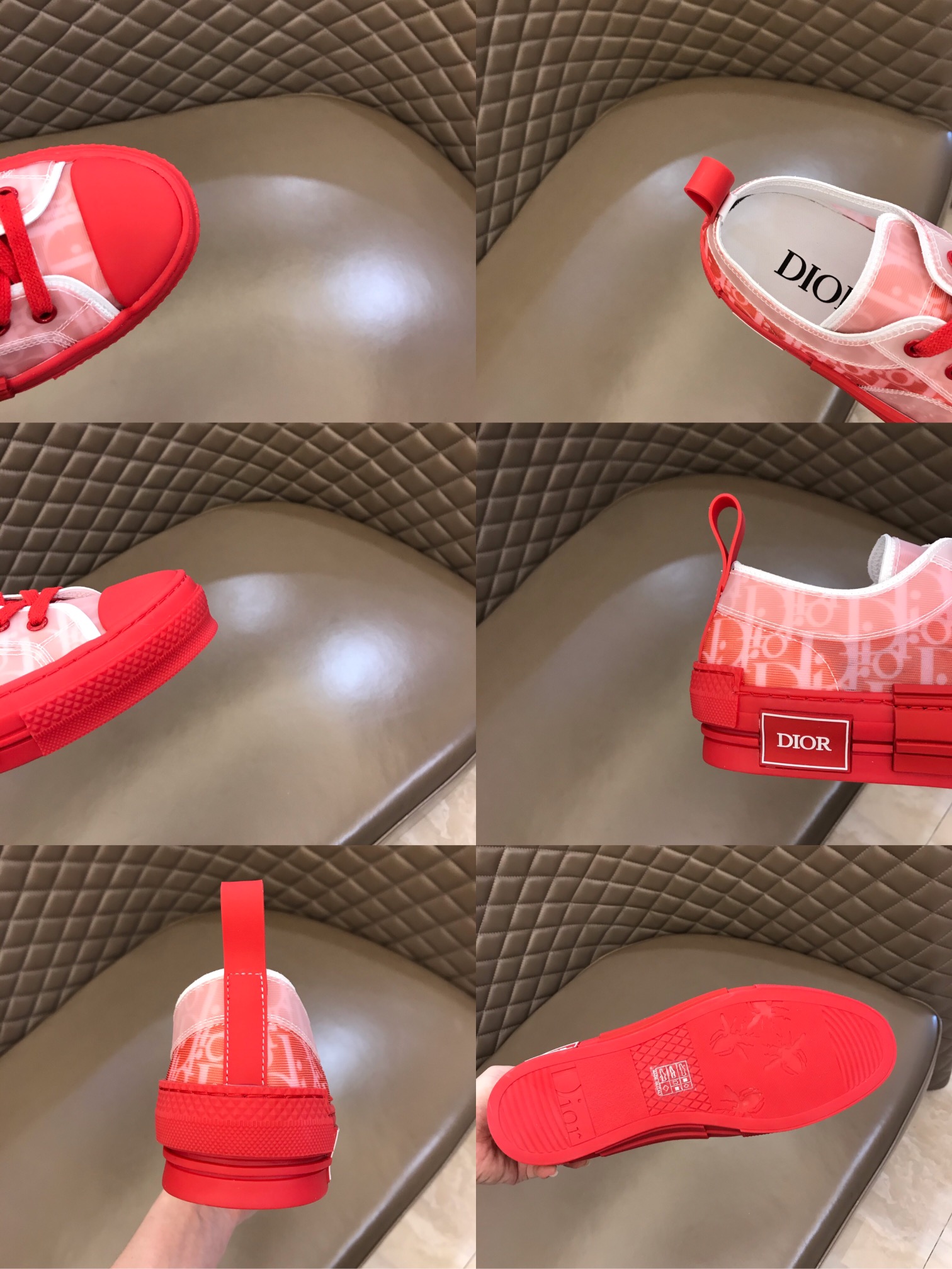 Dior Sneaker B23 in Red low