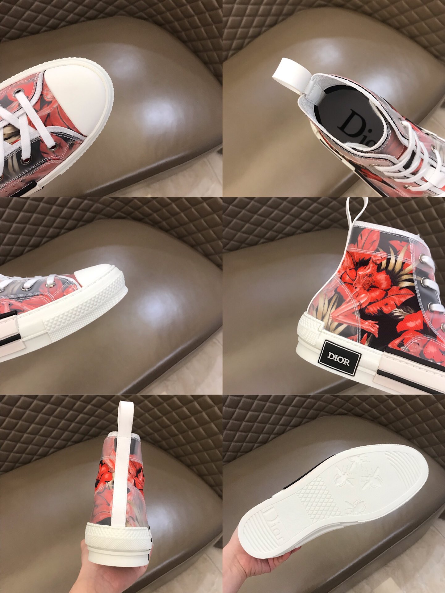 Dior Sneaker B23 in Red