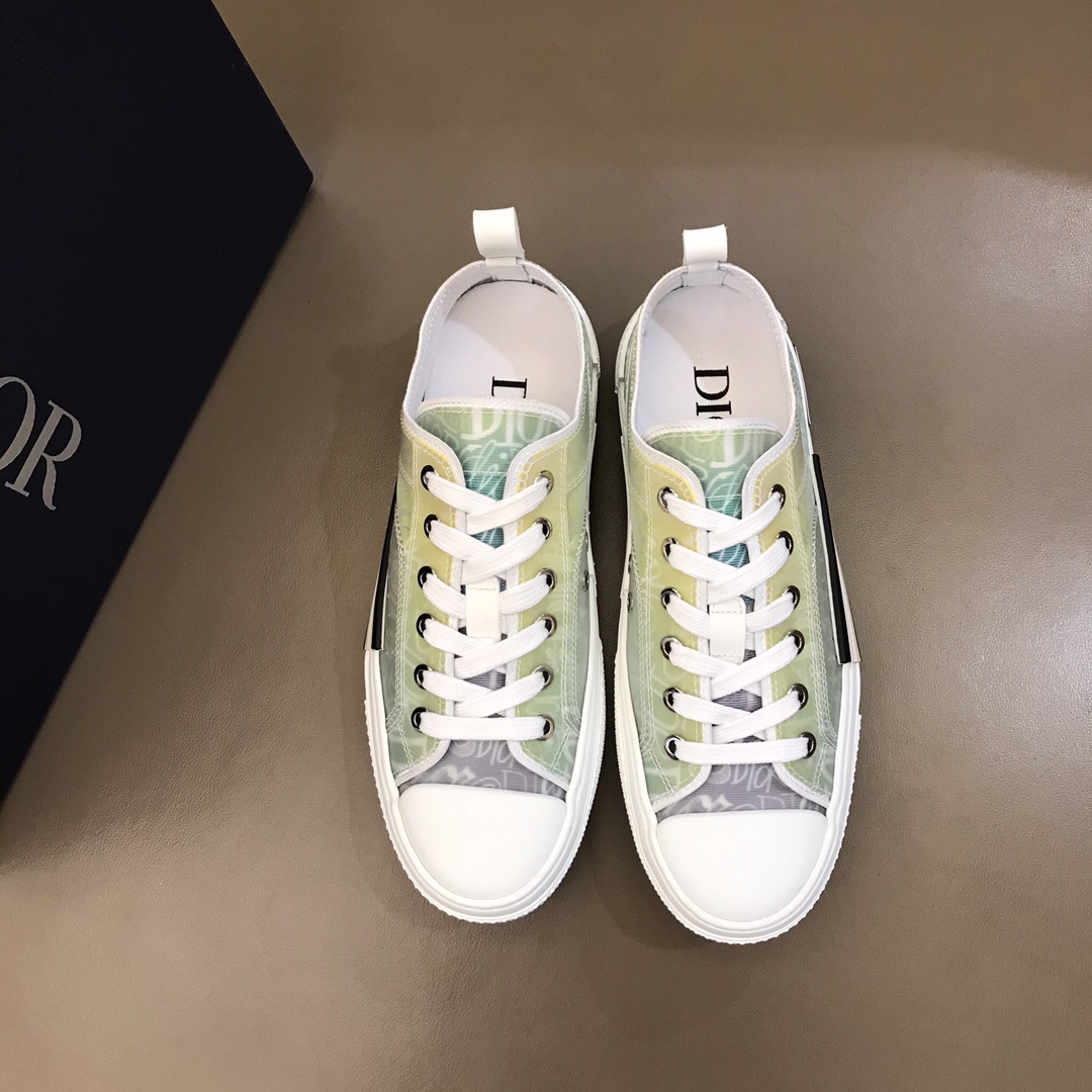 Dior Sneaker B23 in Grenn with Yellow low