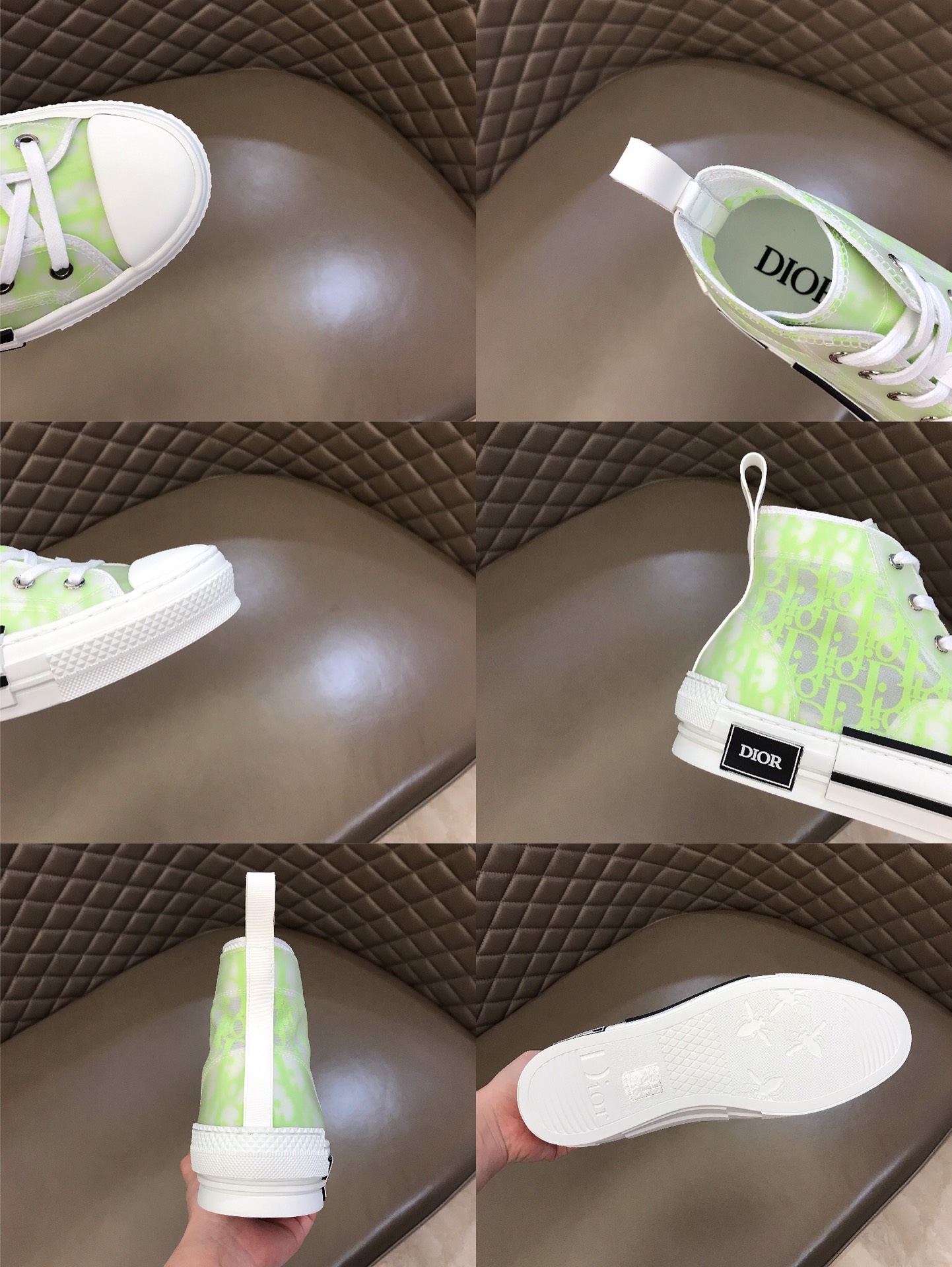 Dior Sneaker B23 in Green high