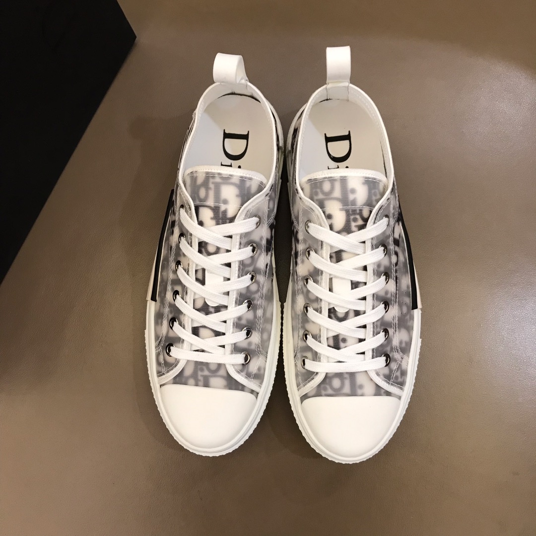 Dior Sneaker B23 in Gray Logo low