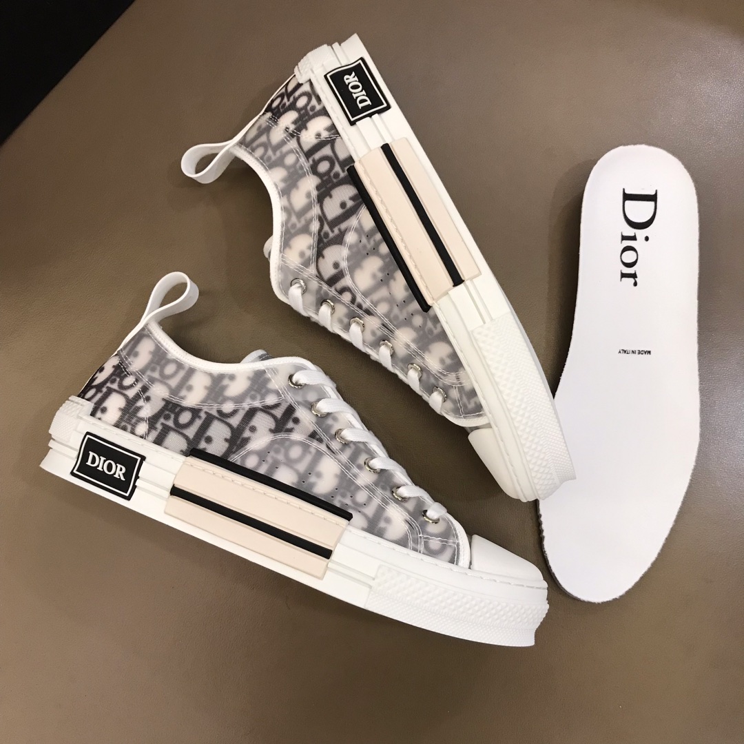 Dior Sneaker B23 in Gray Logo low