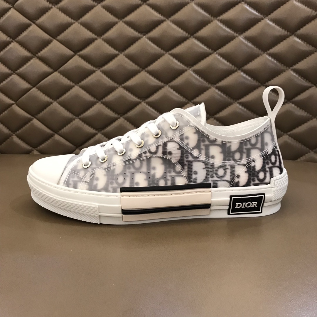 Dior Sneaker B23 in Gray Logo low