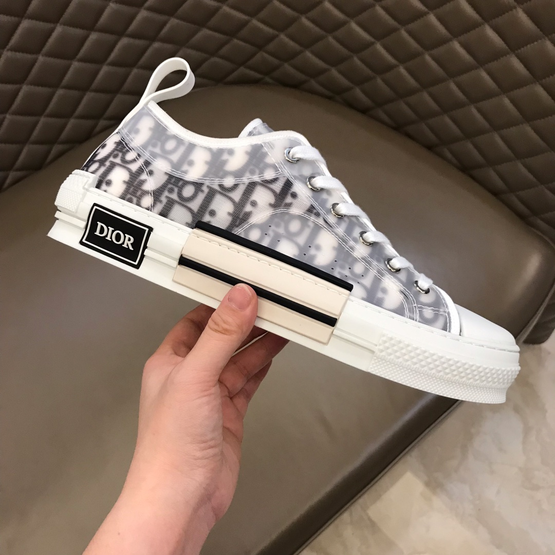 Dior Sneaker B23 in Gray Logo low