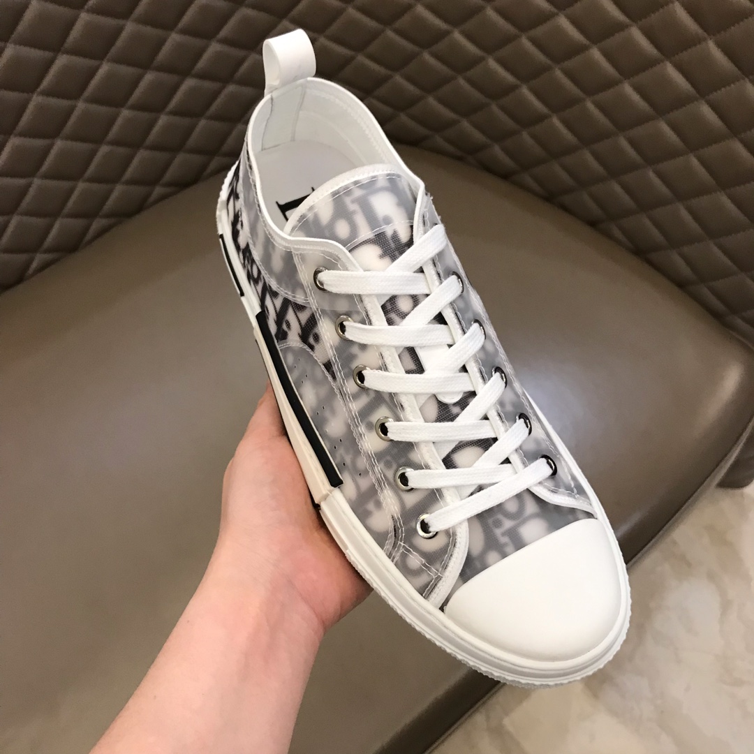 Dior Sneaker B23 in Gray Logo low