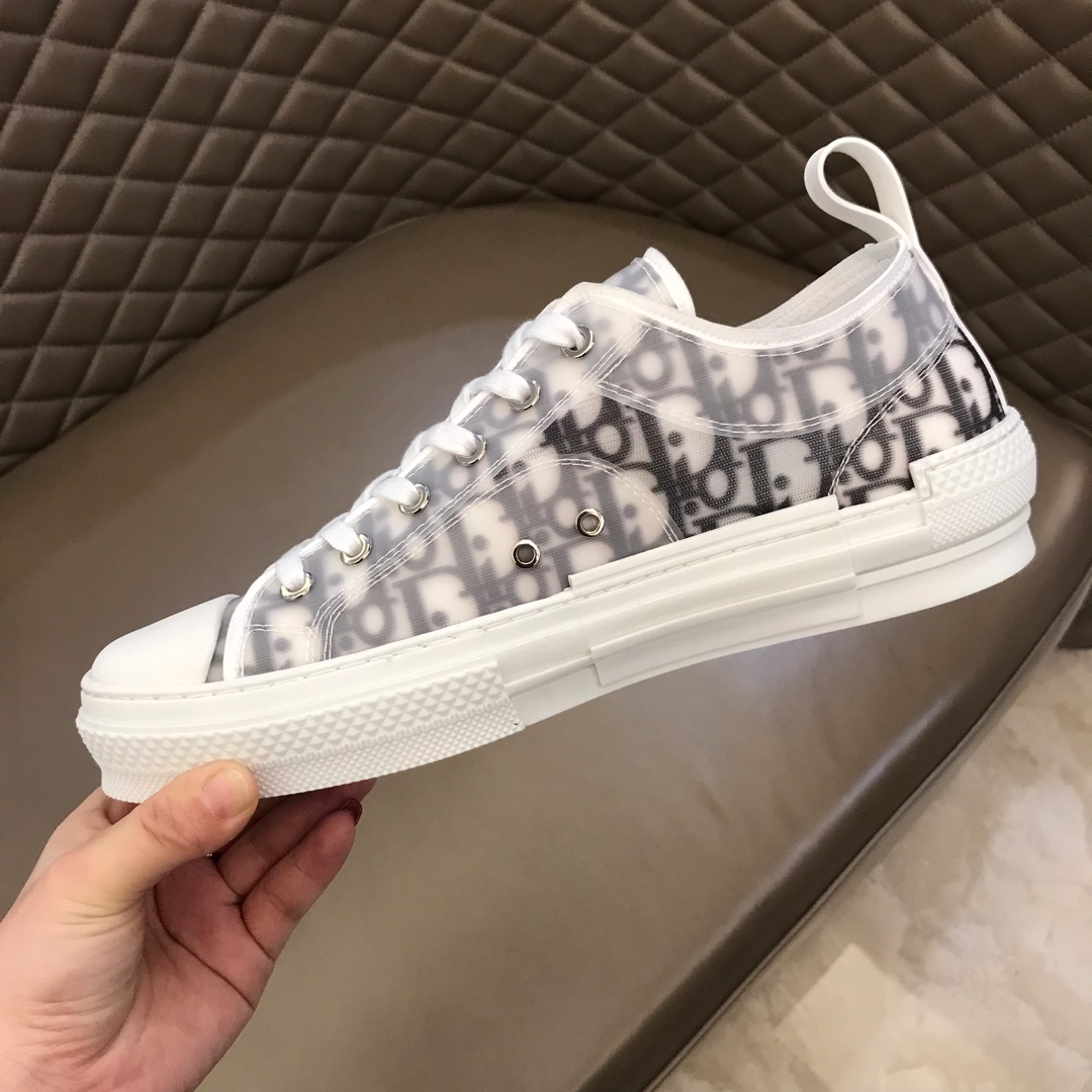 Dior Sneaker B23 in Gray Logo low