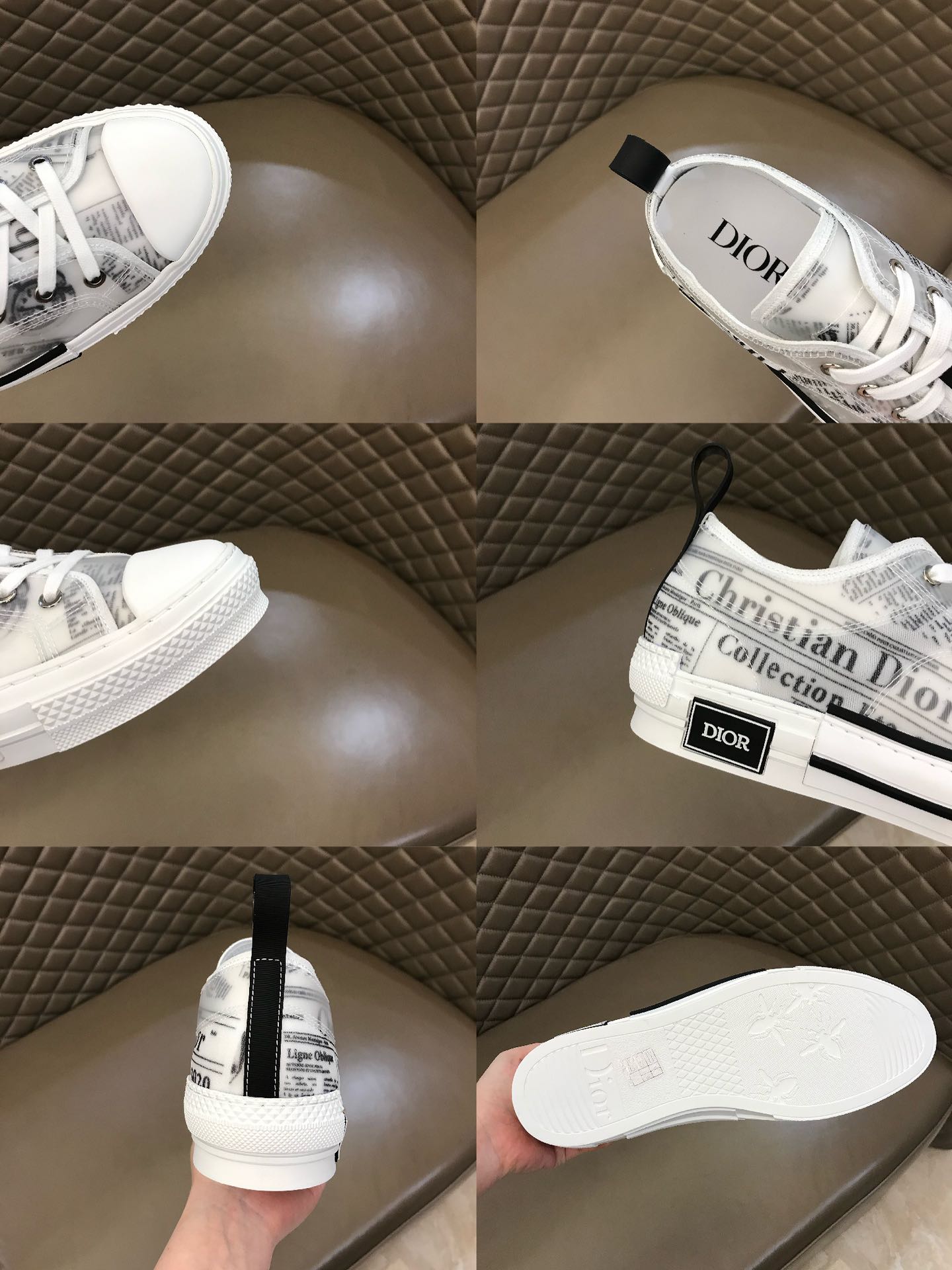 Dior Sneaker B23 in Gray high