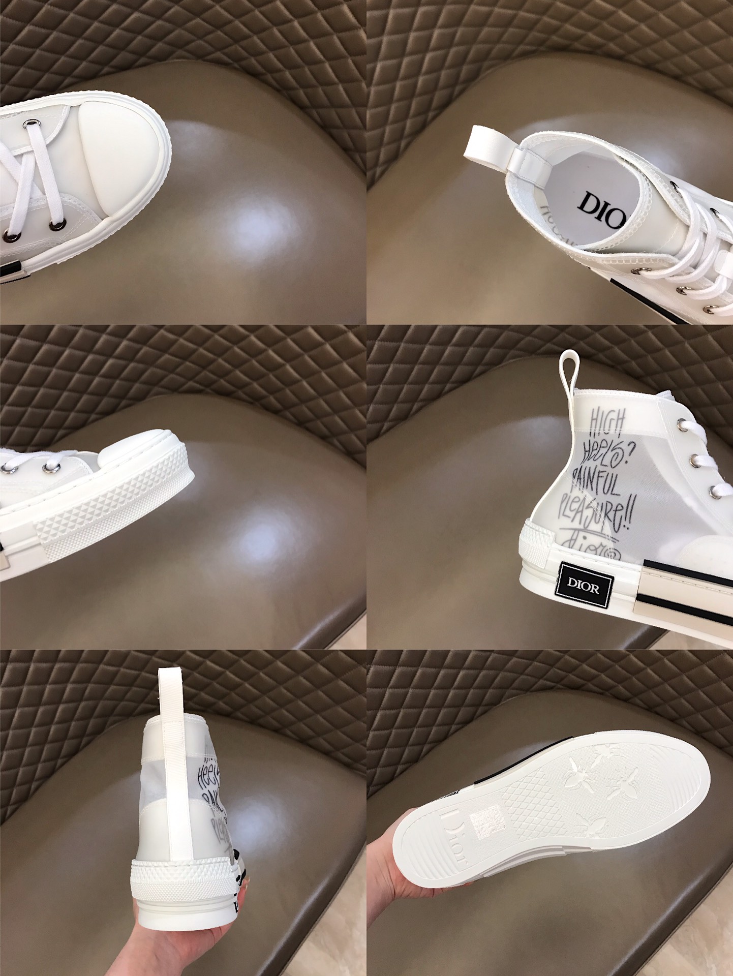 Dior Sneaker B23 in Cream high