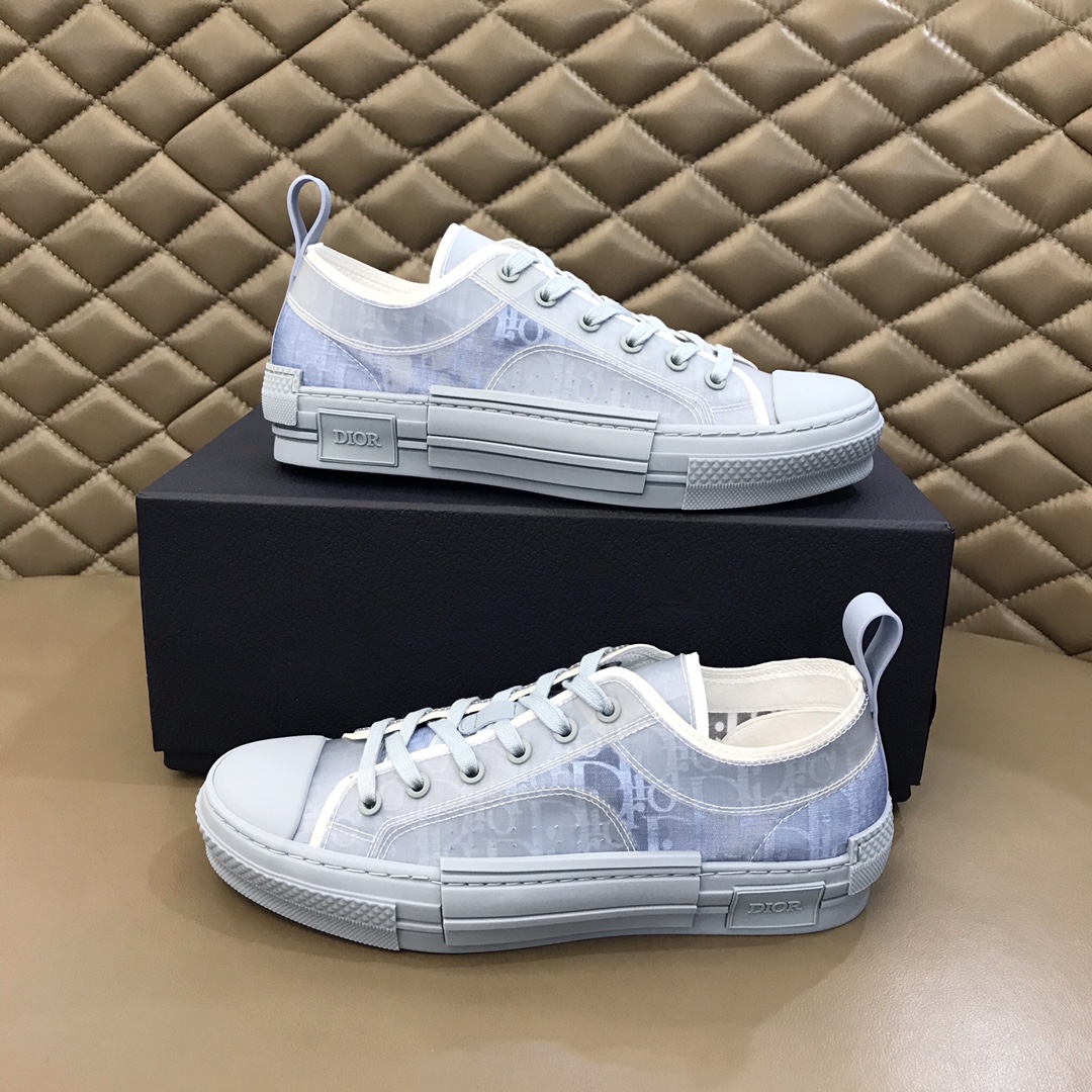 Dior Sneaker B23 in Blue with White Logo low