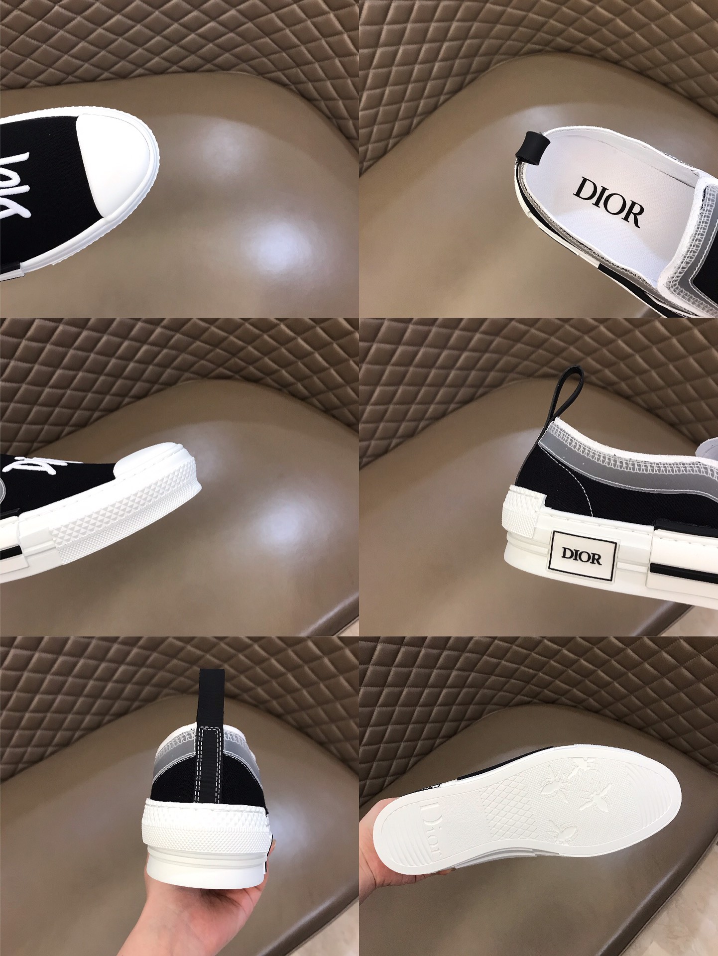 Dior Sneaker B23 in Blue with White Logo