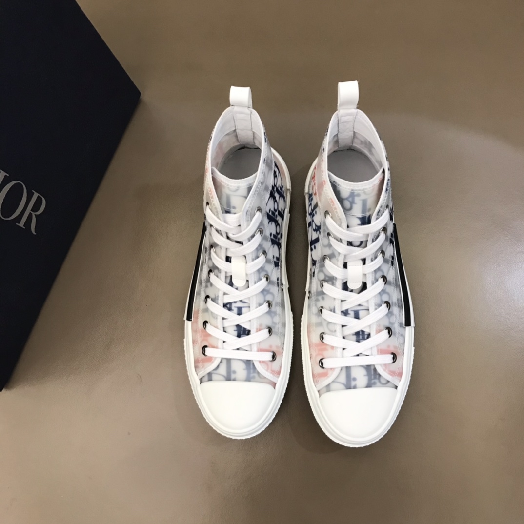 Dior Sneaker B23 in Blue with Orange