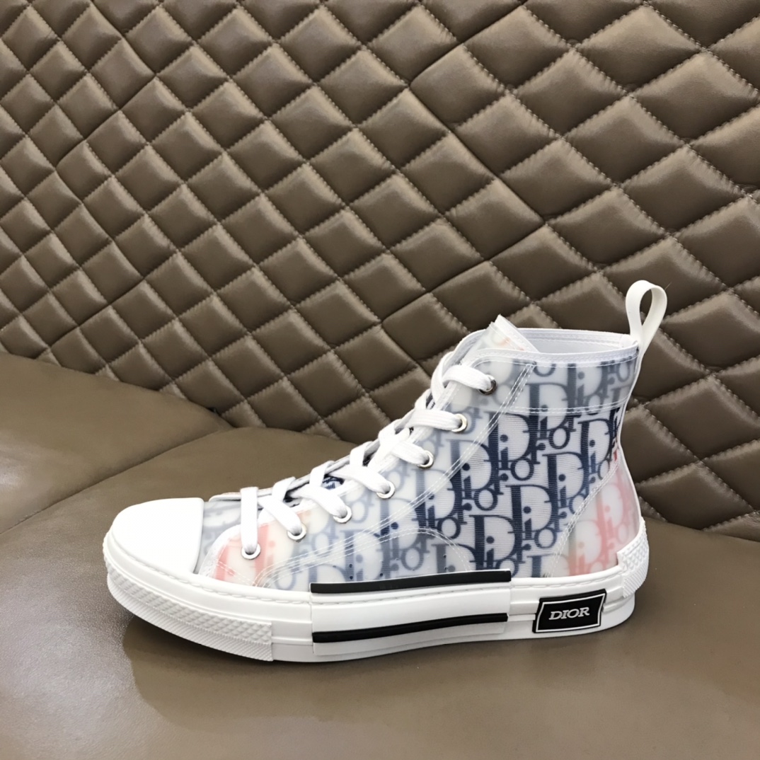 Dior Sneaker B23 in Blue with Orange