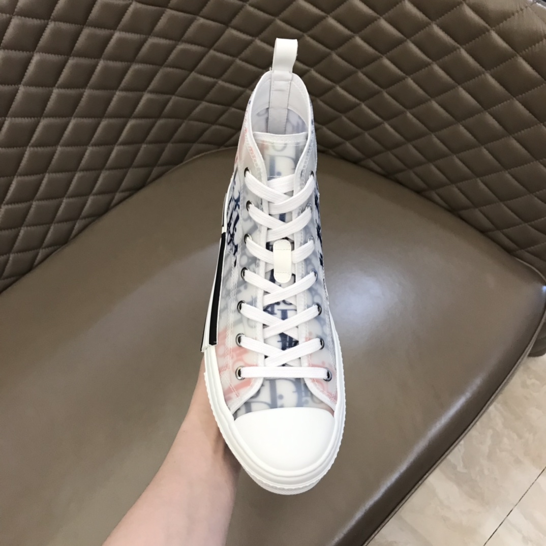 Dior Sneaker B23 in Blue with Orange