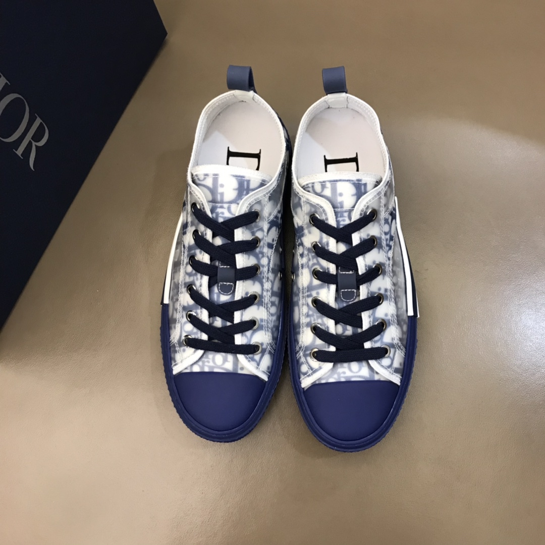 Dior Sneaker B23 in Blue Logo low