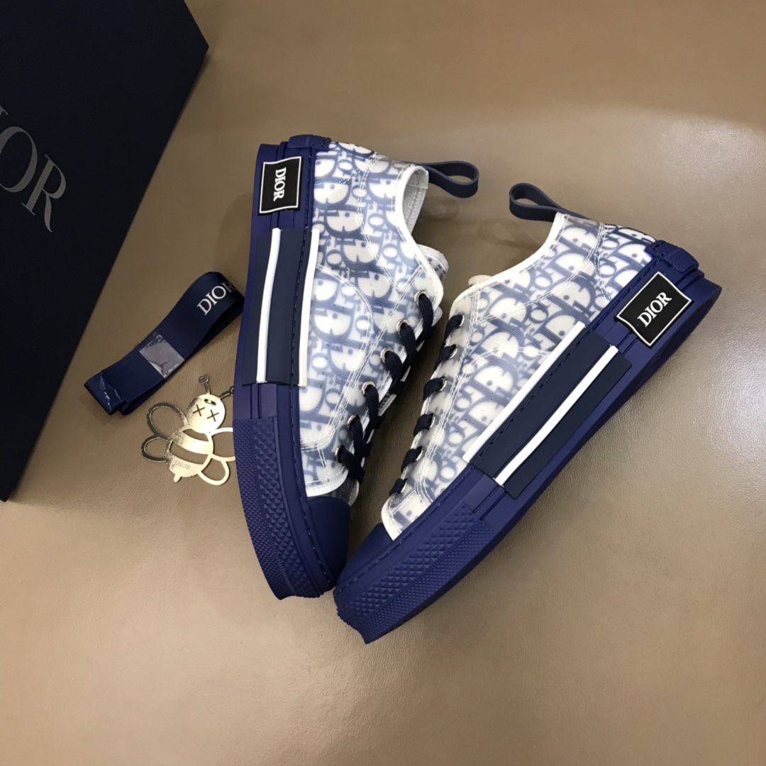 Dior Sneaker B23 in Blue Logo low