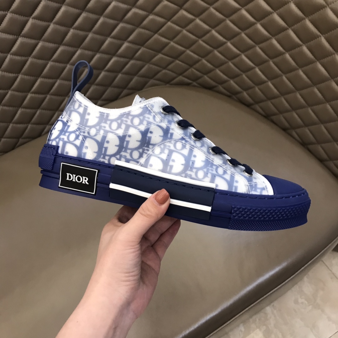 Dior Sneaker B23 in Blue Logo low