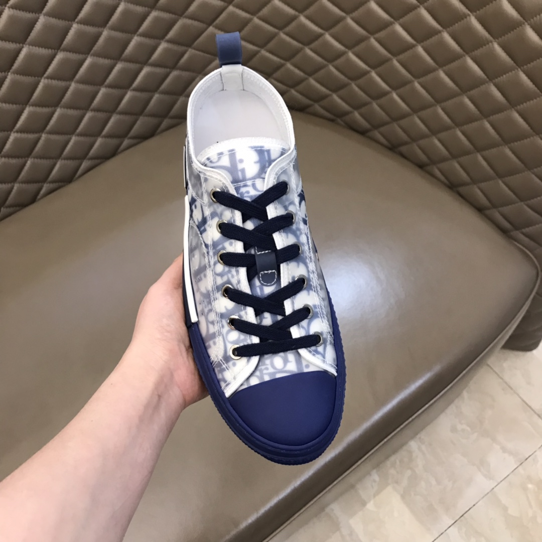 Dior Sneaker B23 in Blue Logo low