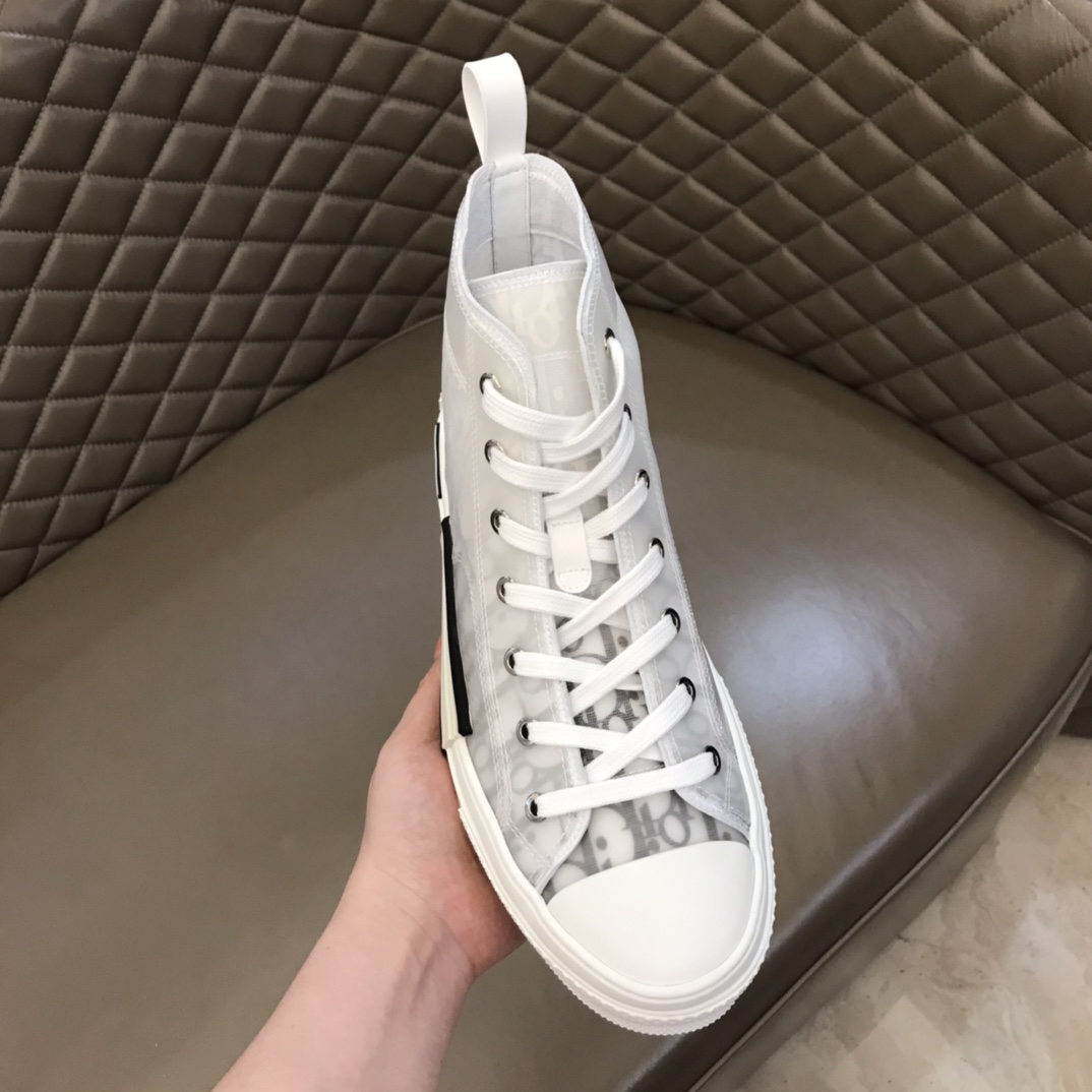 Dior Sneaker B23 in Black with White Logo