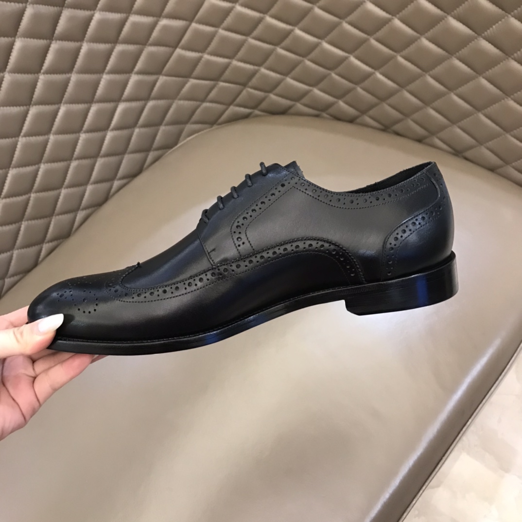 YSL Dress Shoe Teddy Penny in Black Leather 