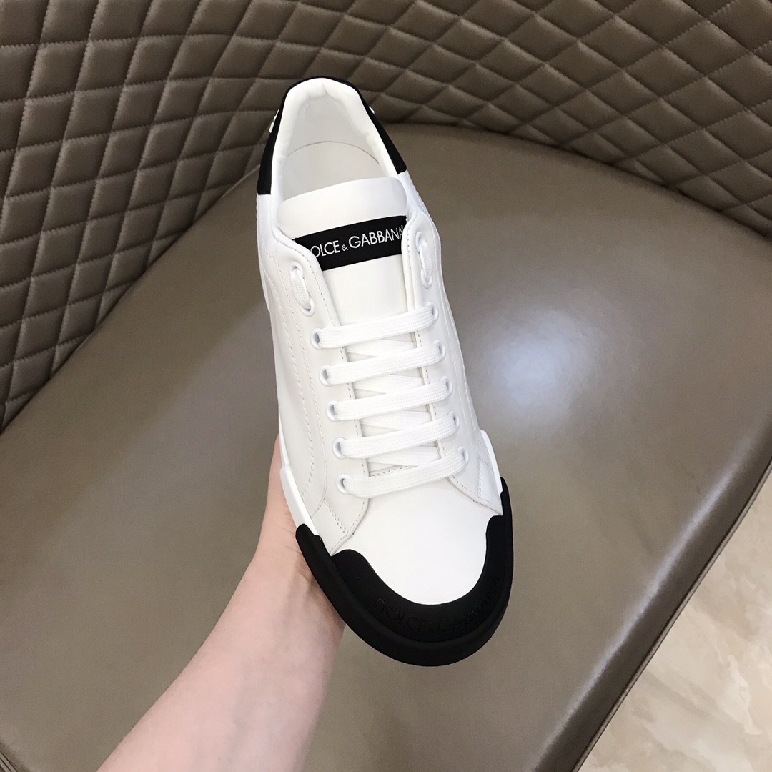 DG Sneaker Portofino in White with Black sole