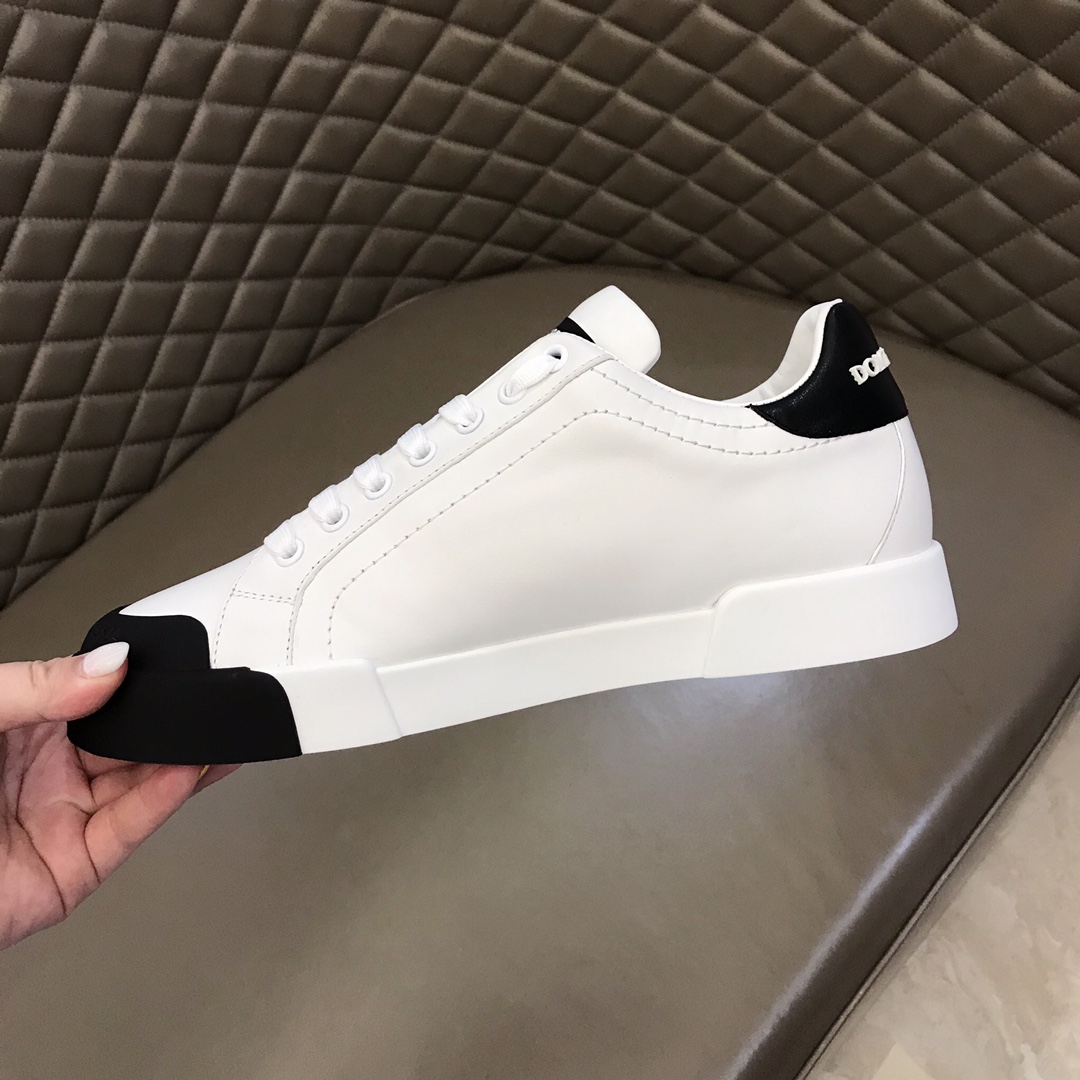 DG Sneaker Portofino in White with Black sole