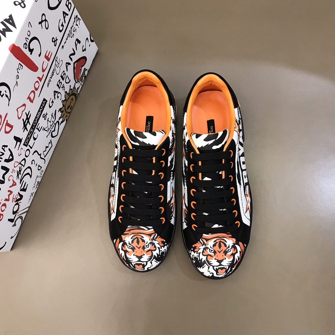 DG Sneaker Portofino in Orange inside 