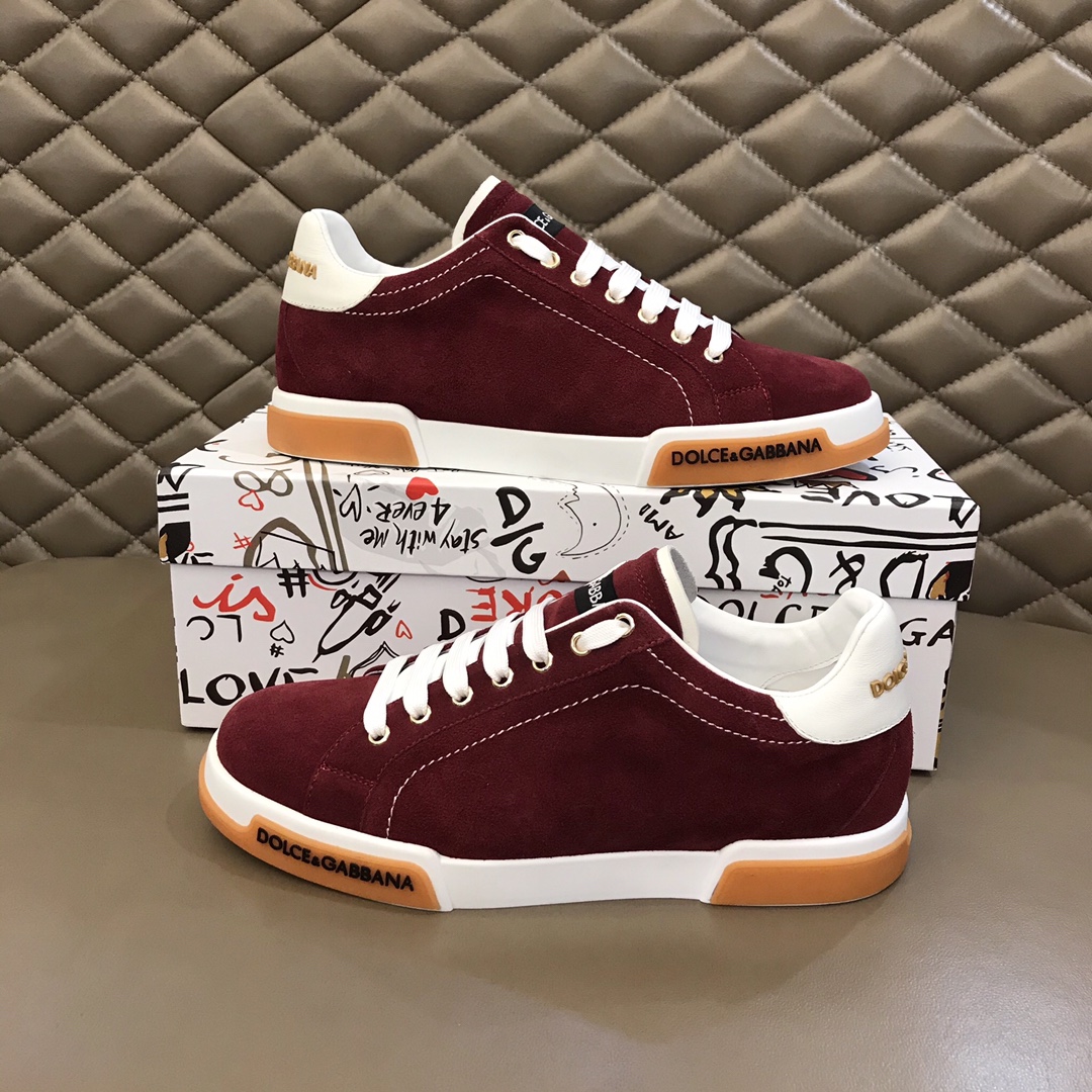 DG Sneaker Portofino in Claret