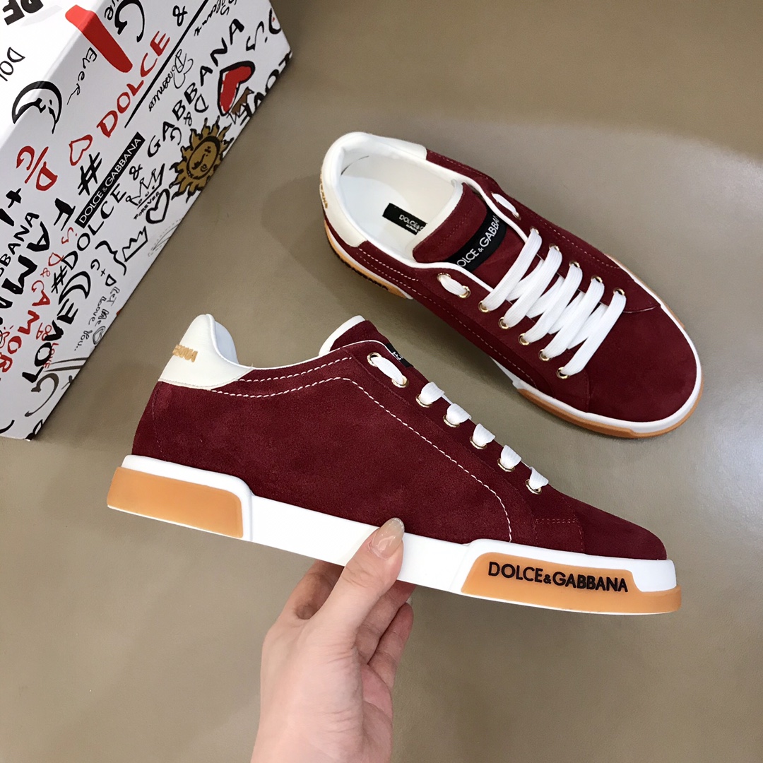 DG Sneaker Portofino in Claret