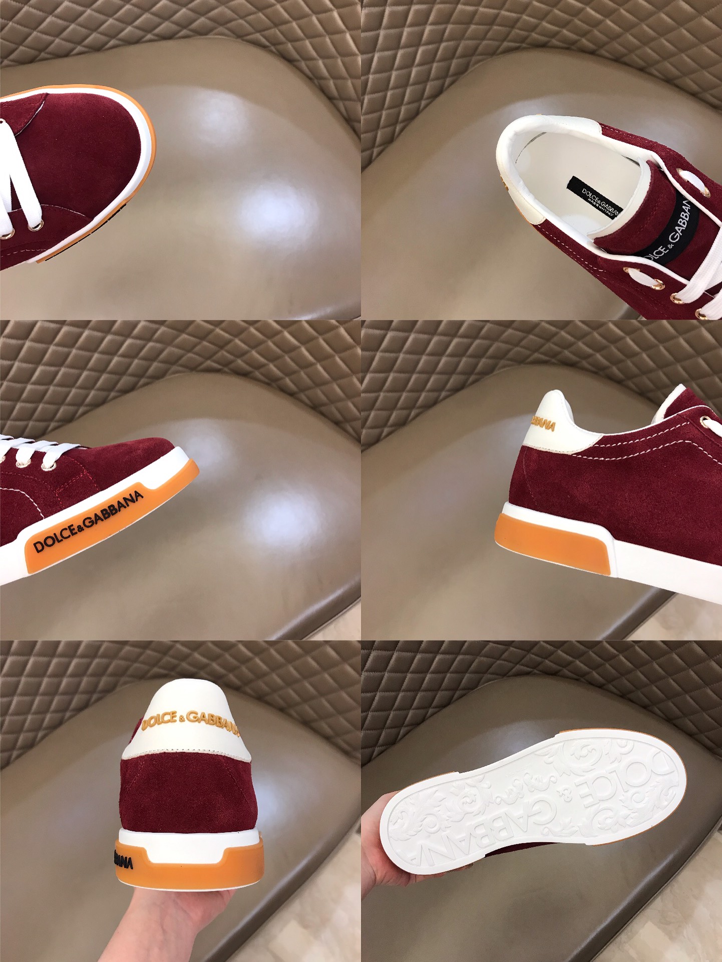 DG Sneaker Portofino in Claret