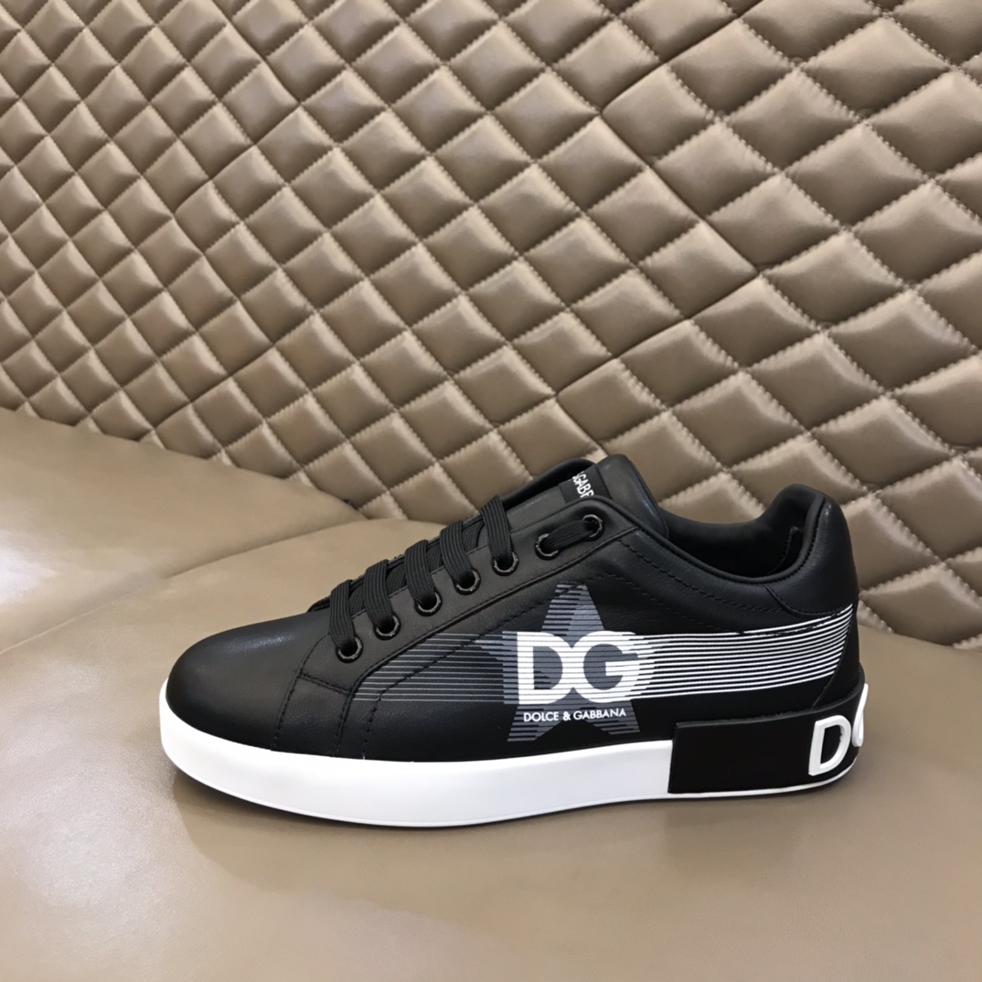DG Sneaker Portofino in Black with White sole