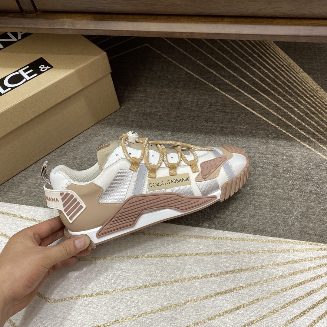 DG Sneaker Mixed-materials NS1 slip-on in Cream