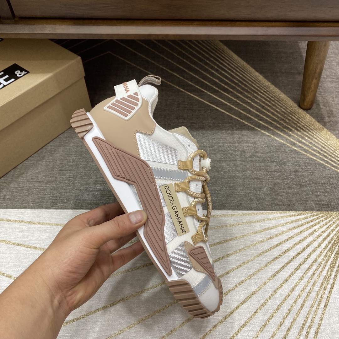 DG Sneaker Mixed-materials NS1 slip-on in Cream