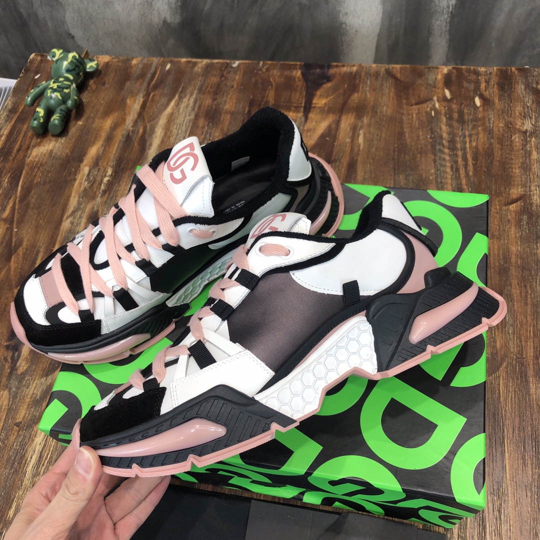 DG Sneaker Daymaster in Black with White and Pink