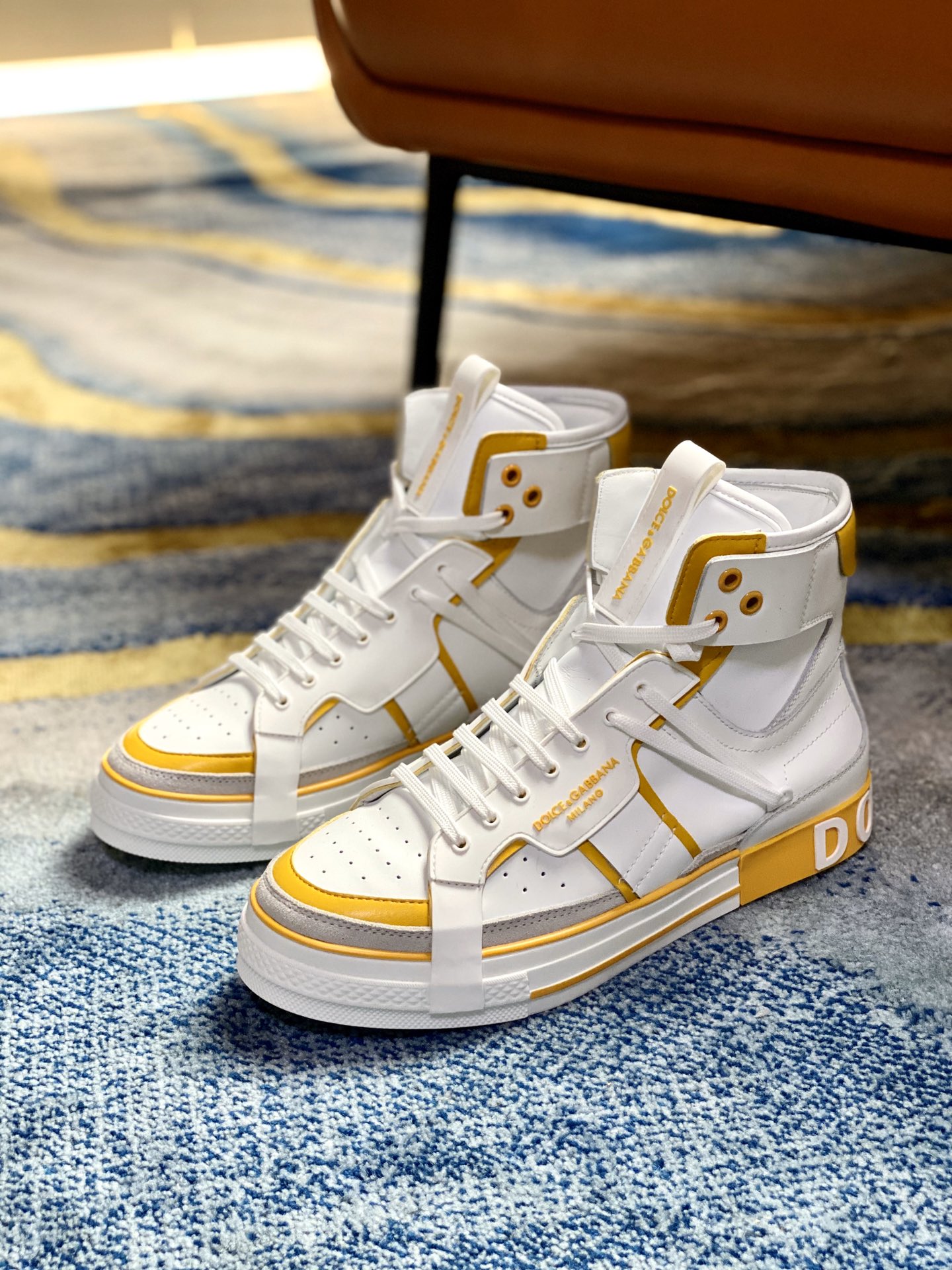 DG Sneaker Calfskin 2.Zero custom High in Yellow