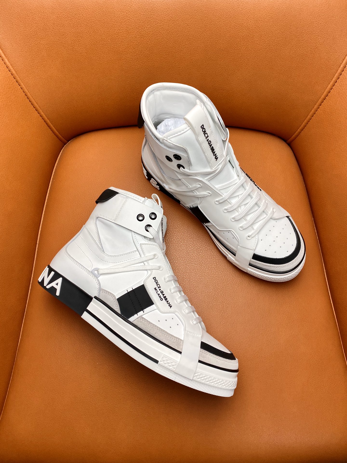 DG Sneaker Calfskin 2.Zero custom High in White