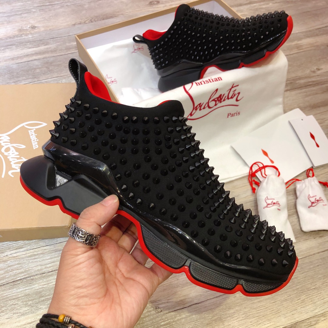 Christian Louboutin Sneaker Spike-Sock Men Flat