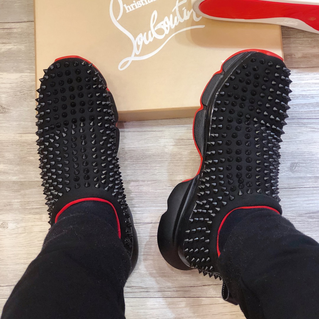 Christian Louboutin Sneaker Spike-Sock Men Flat