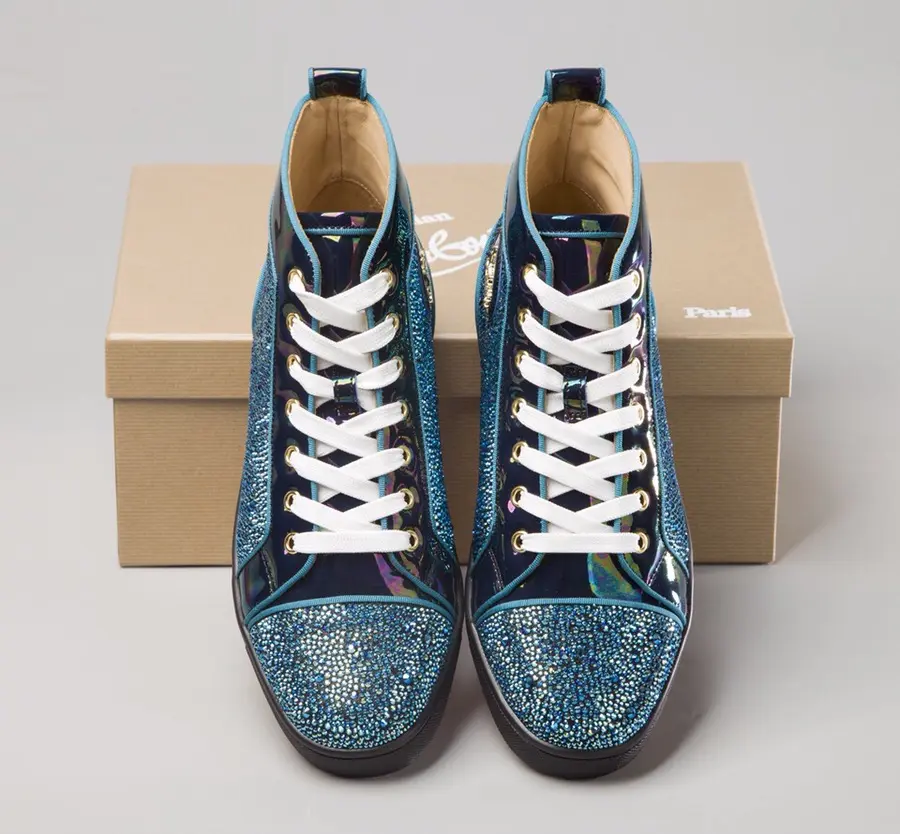 Christian Louboutin Sneaker Orlato Strass Flat